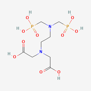 molecular formula C8H18N2O10P2 B14611794 2,2'-((2-(Bis(phosphonomethyl)amino)ethyl)azanediyl)diacetic acid CAS No. 57991-20-5