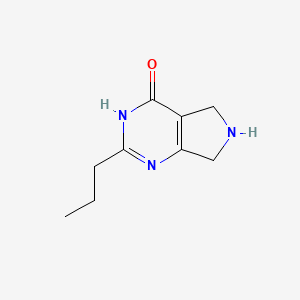 molecular formula C9H13N3O B1461181 2-Propyl-6,7-dihydro-5H-pyrrolo-[3,4-d]pyrimidin-4-ol CAS No. 1220035-95-9