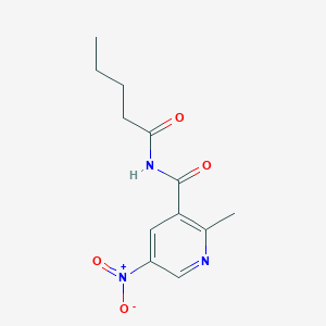 2-Methyl-5-nitro-N-pentanoylpyridine-3-carboxamide