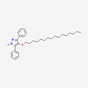 4-(Hexadecyloxy)-1-methyl-3,5-diphenyl-1H-pyrazole