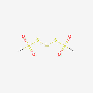 molecular formula C2H6O4S4Se B14611855 2,2'-Selanylbis(1-methyl-1,1-dioxo-1lambda~6~-disulfane) CAS No. 60411-22-5