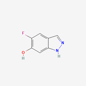 molecular formula C7H5FN2O B1461186 5-Fluoro-1H-indazol-6-OL CAS No. 1082041-61-9