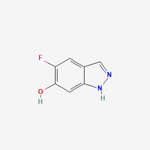 molecular formula C7H5FN2O B1461186 5-氟-1H-吲唑-6-醇 CAS No. 1082041-61-9