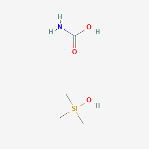 molecular formula C4H13NO3Si B14611866 Carbamic acid--trimethylsilanol (1/1) CAS No. 58078-34-5