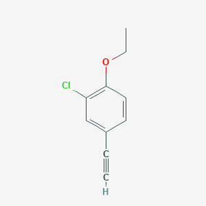 molecular formula C10H9ClO B1461191 2-Chloro-1-ethoxy-4-ethynylbenzene CAS No. 340771-87-1