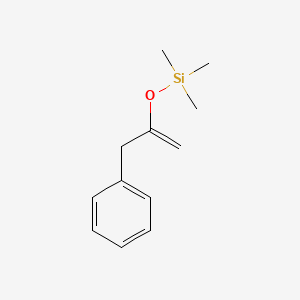 molecular formula C12H18OSi B14611917 Silane, trimethyl[[1-(phenylmethyl)ethenyl]oxy]- CAS No. 59021-31-7