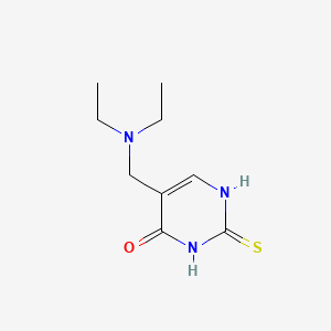 4(1H)-Pyrimidinone, 2,3-dihydro-5-((diethylamino)methyl)-2-thioxo-