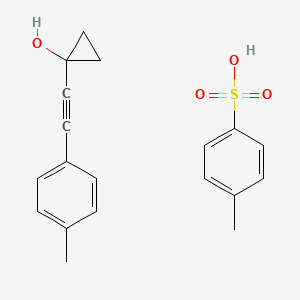 4-Methylbenzenesulfonic acid;1-[2-(4-methylphenyl)ethynyl]cyclopropan-1-ol