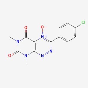 3-(4-Chlorophenyl)-6,8-dimethyl-4-oxo-4lambda~5~-pyrimido[5,4-e][1,2,4]triazine-5,7(6H,8H)-dione