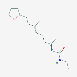 N-Ethyl-3,7-dimethyl-9-(oxolan-2-YL)nona-2,6-dienamide