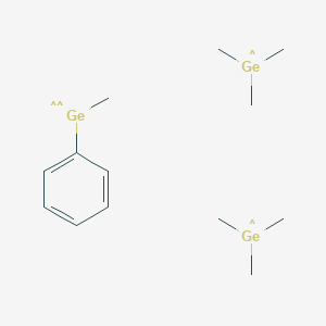 molecular formula C13H26Ge3 B14612013 Methyl(phenyl)-lambda~2~-germane--trimethylgermyl (1/2) CAS No. 56986-59-5