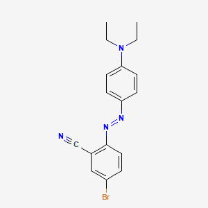 5-Bromo-2-{(E)-[4-(diethylamino)phenyl]diazenyl}benzonitrile