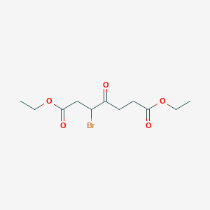 Diethyl 3-bromo-4-oxoheptanedioate