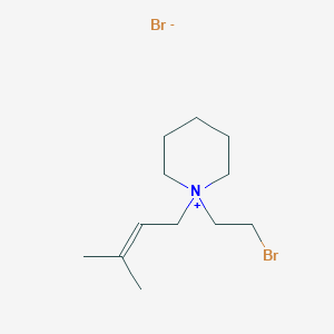 1-(2-Bromoethyl)-1-(3-methylbut-2-en-1-yl)piperidin-1-ium bromide