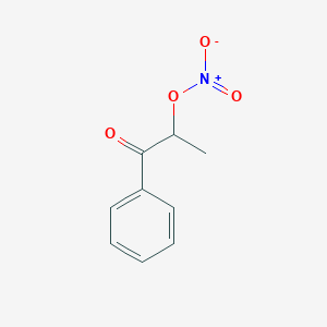 molecular formula C9H9NO4 B14612058 1-Propanone, 2-(nitrooxy)-1-phenyl- CAS No. 60434-74-4