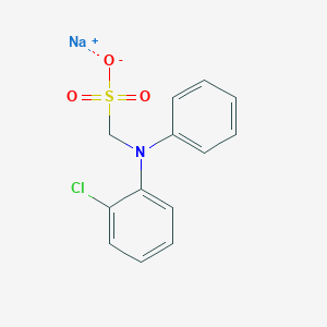 molecular formula C13H11ClNNaO3S B1461211 2-Chlorophenylphenyl-aminomethanesulphonic acid sodium salt CAS No. 132141-36-7