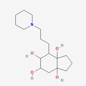 4-[3-(Piperidin-1-yl)propyl]hexahydro-1H-indene-3a,5,6,7a-tetrol