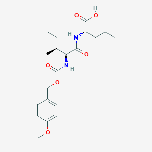 molecular formula C21H32N2O6 B14612125 N-{[(4-Methoxyphenyl)methoxy]carbonyl}-L-isoleucyl-L-leucine CAS No. 58889-71-7