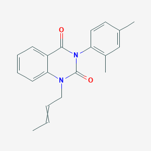 1-(But-2-en-1-yl)-3-(2,4-dimethylphenyl)quinazoline-2,4(1H,3H)-dione