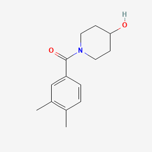 molecular formula C14H19NO2 B1461213 1-(3,4-Dimethylbenzoyl)piperidin-4-ol CAS No. 1082928-67-3