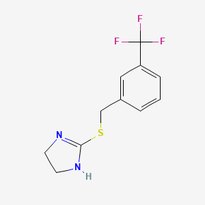 2-({[3-(Trifluoromethyl)phenyl]methyl}sulfanyl)-4,5-dihydro-1H-imidazole