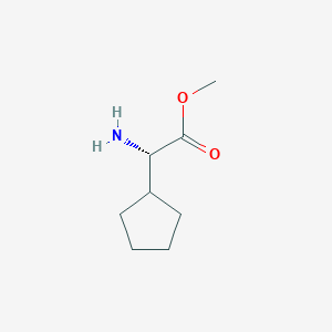 molecular formula C8H15NO2 B1461214 (S)-Methyl 2-amino-2-cyclopentylacetate CAS No. 801162-35-6