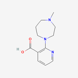 molecular formula C12H17N3O2 B1461215 2-(4-Methyl-1,4-diazepan-1-yl)pyridine-3-carboxylic acid CAS No. 1042642-21-6