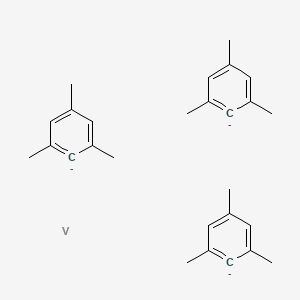 molecular formula C27H33V-3 B14612153 1,3,5-trimethylbenzene-6-ide;vanadium CAS No. 59774-49-1