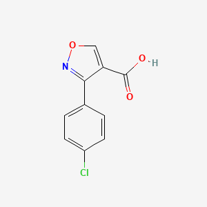 molecular formula C10H6ClNO3 B1461216 3-(4-氯苯基)-异恶唑-4-羧酸 CAS No. 1048922-51-5