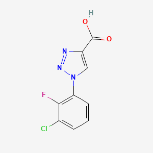 molecular formula C9H5ClFN3O2 B1461217 1-(3-chloro-2-fluorophenyl)-1H-1,2,3-triazole-4-carboxylic acid CAS No. 1039876-00-0