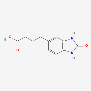 molecular formula C11H12N2O3 B1461219 4-(2-氧代-2,3-二氢-1H-1,3-苯并二唑-5-基)丁酸 CAS No. 6646-65-7