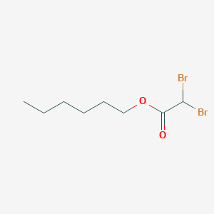 molecular formula C8H14Br2O2 B14612204 Hexyl dibromoacetate CAS No. 59956-58-0