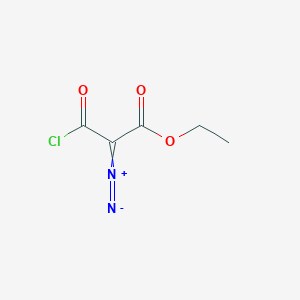 molecular formula C5H5ClN2O3 B14612217 1-Chloro-2-diazonio-3-ethoxy-3-oxoprop-1-en-1-olate CAS No. 57072-87-4