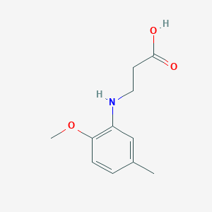 molecular formula C11H15NO3 B1461222 3-[(2-Methoxy-5-methylphenyl)amino]propanoic acid CAS No. 23363-80-6