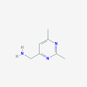 molecular formula C7H11N3 B1461223 (2,6-Dimethylpyrimidin-4-yl)methanamine CAS No. 870516-92-0
