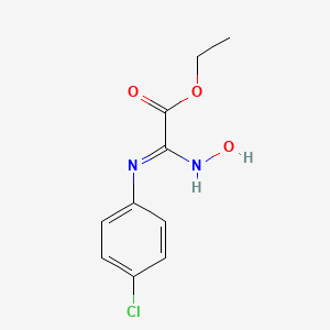 Ethyl 2-(4-chlorophenyl)imino-2-(hydroxyamino)acetate