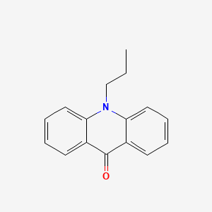 molecular formula C16H15NO B14612264 9(10H)-Acridinone, 10-propyl- CAS No. 60536-17-6