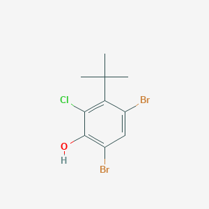 4,6-Dibromo-3-tert-butyl-2-chlorophenol