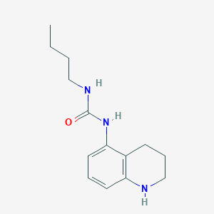 molecular formula C14H21N3O B1461231 3-Butyl-1-(1,2,3,4-tetrahydroquinolin-5-yl)urea CAS No. 1042798-87-7