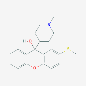 9-(1-Methylpiperidin-4-YL)-2-(methylsulfanyl)-9H-xanthen-9-OL