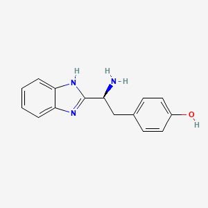 Phenol, 4-[(2S)-2-amino-2-(1H-benzimidazol-2-yl)ethyl]-