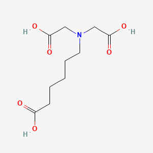 molecular formula C10H17NO6 B14612387 6-[Bis(carboxymethyl)amino]hexanoic acid CAS No. 58558-59-1