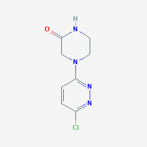 4-(6-Chloropyridazin-3-yl)piperazin-2-one