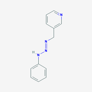 molecular formula C12H12N4 B14612400 3-{[(1E)-3-Phenyltriaz-1-en-1-yl]methyl}pyridine CAS No. 60034-80-2