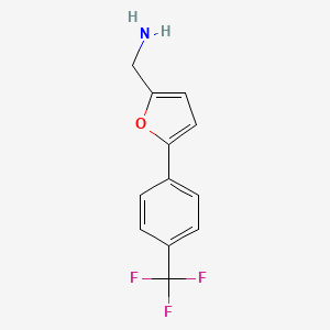 (5-(4-(Trifluoromethyl)phenyl)furan-2-yl)methanamine