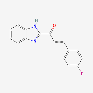 1-(1H-Benzimidazol-2-yl)-3-(4-fluorophenyl)prop-2-en-1-one