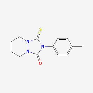 1H-(1,2,4)Triazolo(1,2-a)pyridazin-1-one, hexahydro-2-(4-methylphenyl)-3-thioxo-