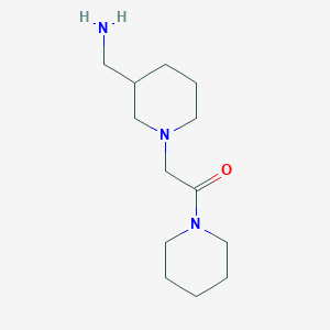 2-[3-(Aminomethyl)piperidin-1-yl]-1-(piperidin-1-yl)ethan-1-one
