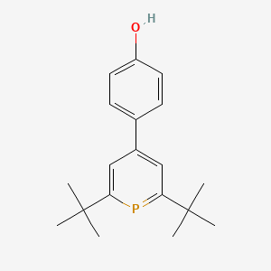 molecular formula C19H25OP B14612460 4-(2,6-Di-tert-butylphosphinin-4(1H)-ylidene)cyclohexa-2,5-dien-1-one CAS No. 57604-71-4