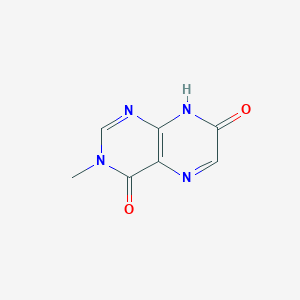 molecular formula C7H6N4O2 B14612462 3-Methylpteridine-4,7(3H,8H)-dione CAS No. 58947-85-6